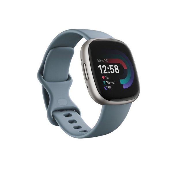 Fitbit Versa 4 - Platinyun/Deniz Mavisi FB523SRAG