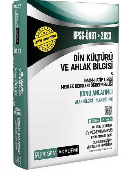 2023 KPSS ÖABT Din Kültürü ve Ahlak Bilgisi - İmam Hatip Lisesi Meslek Lisesi Konu Anlatımlı