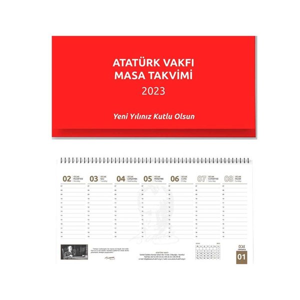 Atatürk Vakfı 2023 Masa Takvimi Sümen
