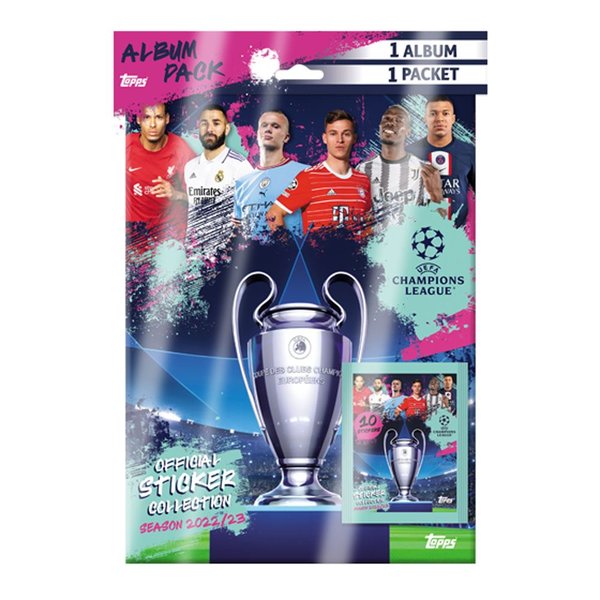Topps UEFA Şampiyonlar Ligi 22/23 Sticker Başlangıç Paketi