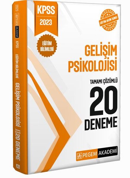 2023 KPSS Eğitim Bilimleri Gelişim Psikolojisi 20 Deneme