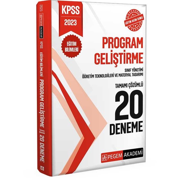 2023 KPSS Eğitim Bilimleri Program Geliştirme 20 Deneme