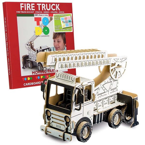 Todo Fire Truck 3D Boyanabilir Maket Ft6004