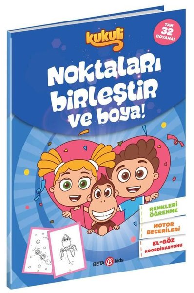 Kukuli - Noktaları Birleştir ve Boya! Mavi Kapak