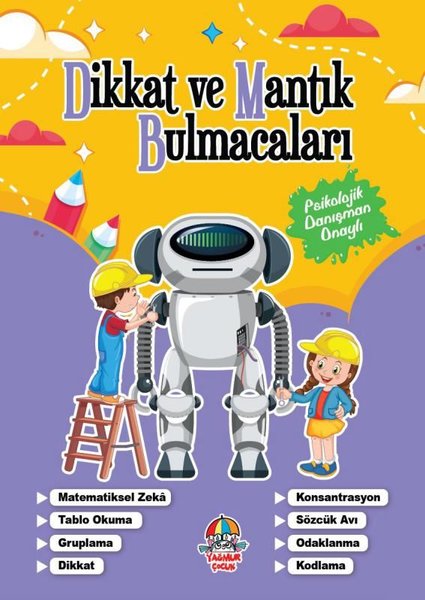 Dikkat ve Mantık Bulmacaları - Mor Kitap