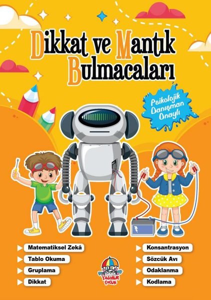 Dikkat ve Mantık Bulmacaları - Turuncu Kitap