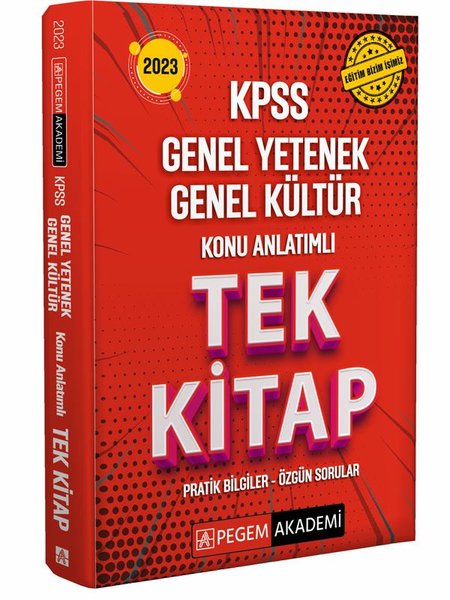 2023 KPSS Genel Yetenek Genel Kültür Konu Anlatımlı Tek Kitap