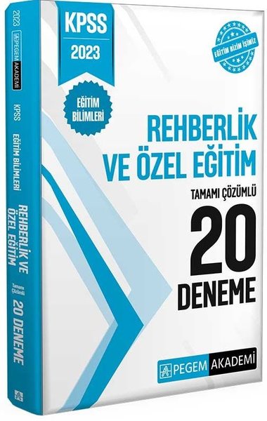 2023 KPSS Eğitim Bilimleri Rehberlik ve Özel Eğitim 20 Deneme