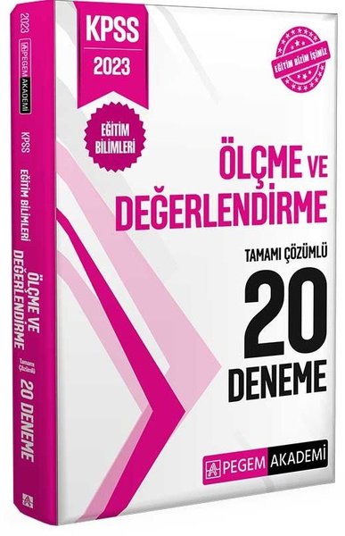 2023 KPSS Eğitim Bilimleri Ölçme ve Değerlendirme 20 Deneme