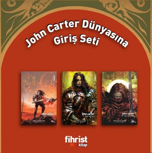 John Carter Dünyasına Giriş Seti - 3 Kitap Takım - Sticker Hediyeli