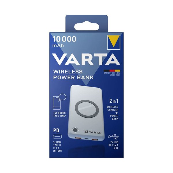 Varta Port. Wireless Powerbank 10.000mAh