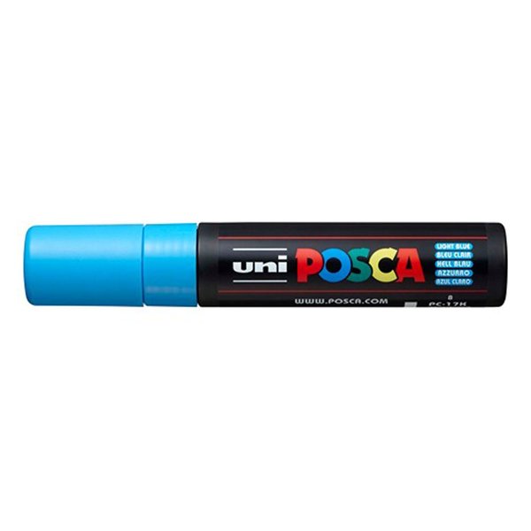 Uni POSCA 15.0 Su Bazlı Poster Markörü Açık Mavi PC-17K