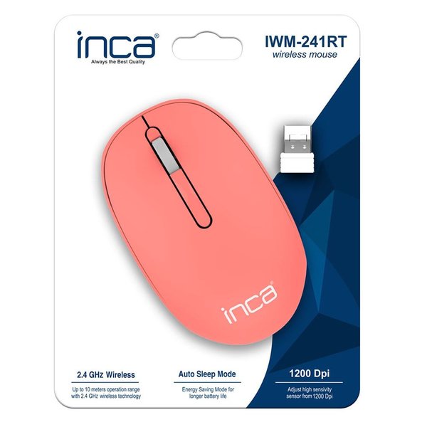 Inca IWM-241RT Candy Desing 3D Wireless Mouse Turuncu