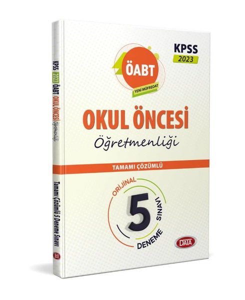 KPSS 2023 ÖABT Okul Öncesi Öğretmenliği - Tamamı Çözümlü Orijinal 5 Deneme Sınavı