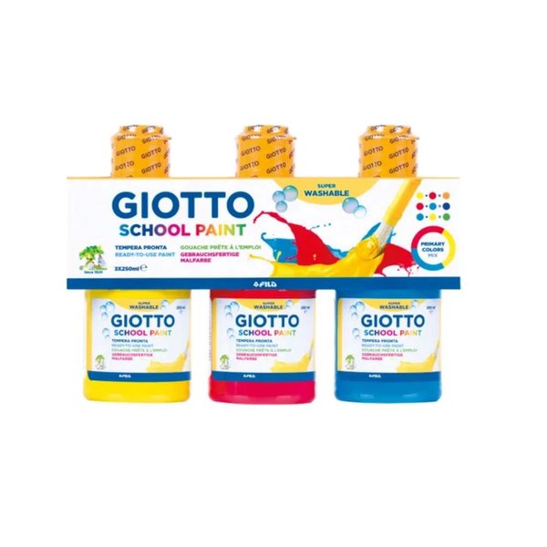 Giotto GuajBoya Set-542400 3*250ml Kırmızı, Mavi, Sarı