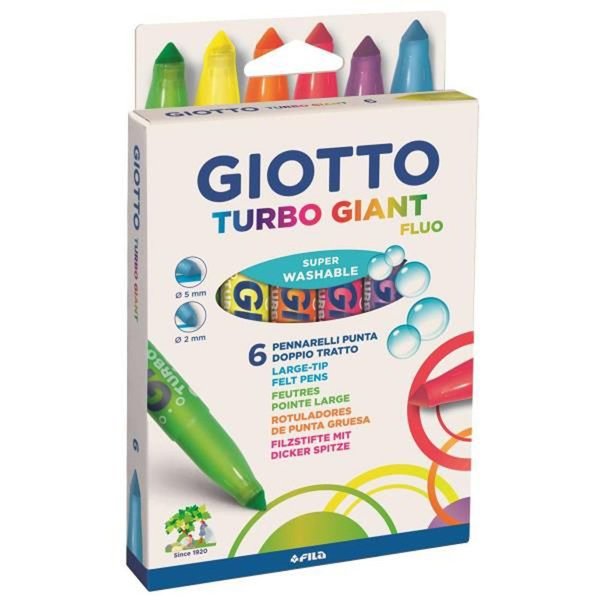 Giotto Turbo Brus Neon Keçeli 10 lu Fosforlu Renkler 433000