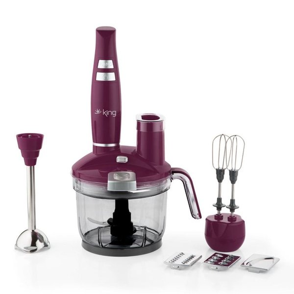 King KKB976 Hilde 1500 W Blender Set Mor