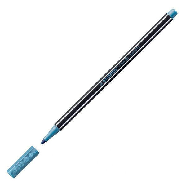 Stabilo Pen 68  Metalik Mavi