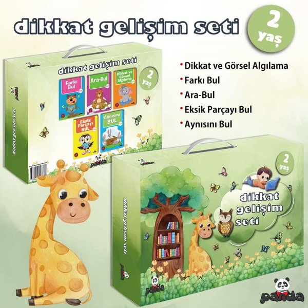 2 Yaş Dikkat Gelişim Seti - 5 Kitap Takım