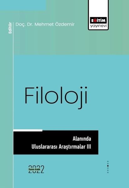 Filoloji Alanında Uluslararası Araştırmalar - 3