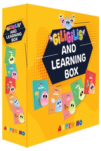 Giligilis and Learning Box - İngilizce Eğitici Mini Karton Kitap Serisi