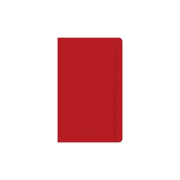 Keskin Color 13x21 96 Yaprak Kareli Ciltli Premier Defter Kırmızı