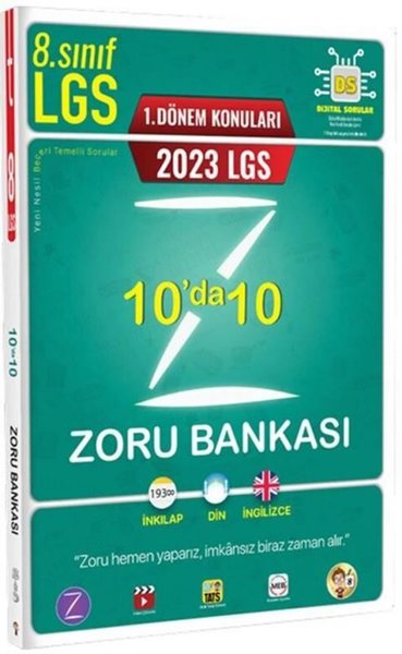 2023 8.Sınıf LGS 1. Dönem 10'da 10 Zoru Bankası