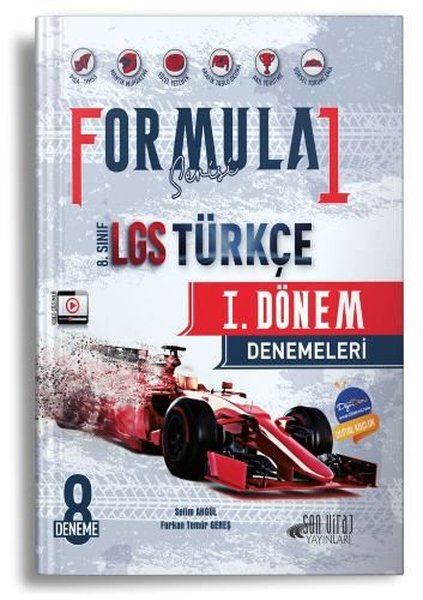 8.Sınıf LGS 1.Dönem Türkçe Formula 8 Deneme - 2023 Özel Baskı