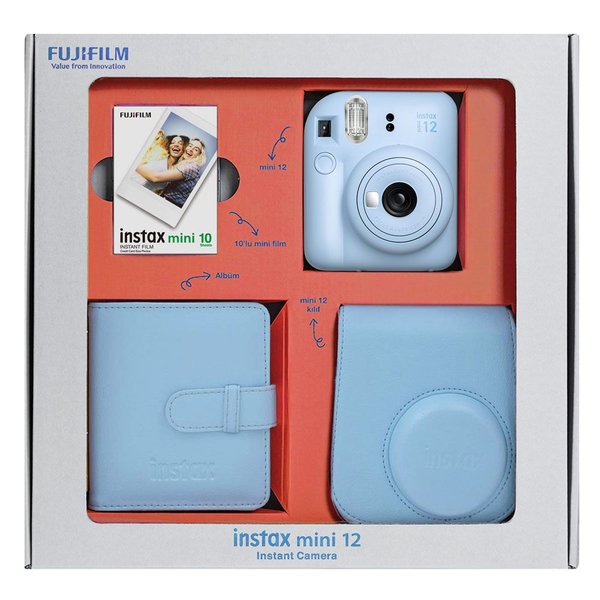 instax Mini 12 Bundle Box Mavi