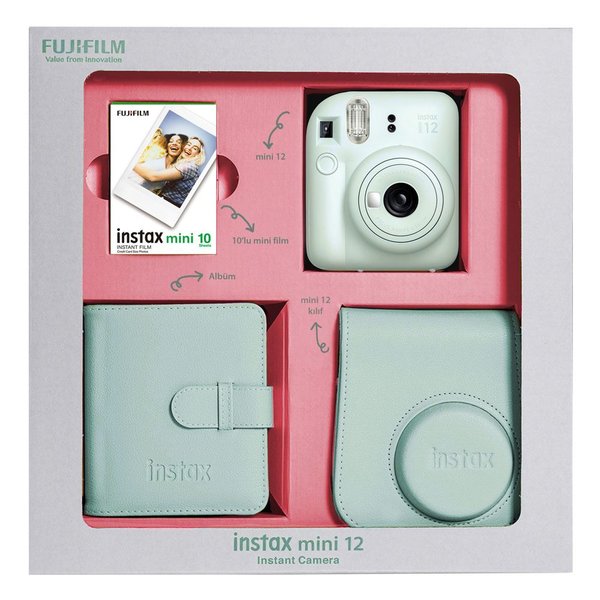 instax Mini 12 Bundle Box Yeşil