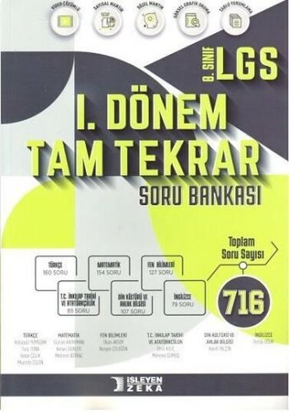 2023 8.Sınıf LGS 1.Dönem Tam Tekrar Soru Bankası