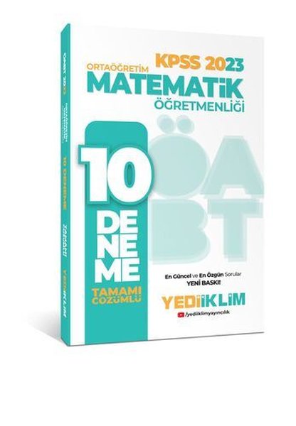 2023 ÖABT Ortaöğretim Matematik Öğretmenliği Tamamı Çözümlü 10 Deneme