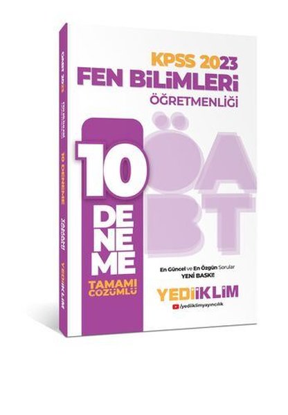 2023 ÖABT Fen Bilimleri Öğretmenliği Tamamı Çözümlü 10 Deneme