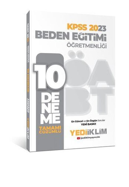 2023 ÖABT Beden Eğitimi Öğretmenliği Tamamı Çözümlü 10 Deneme