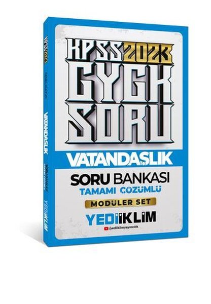 2023 KPSS Genel Kültür Vatandaşlık Tamamı Çözümlü Soru Bankası - Modüler Set İçerisindeki