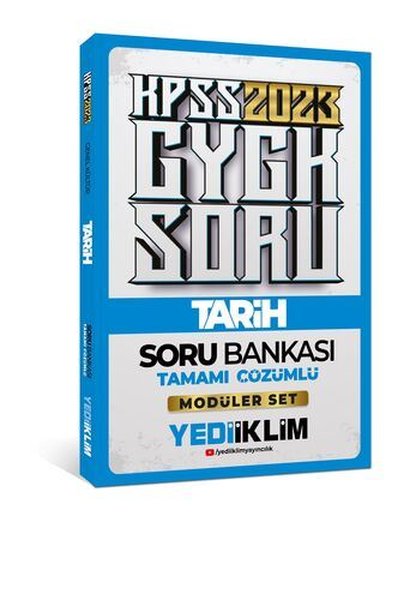 2023 KPSS Genel Kültür Tarih Tamamı Çözümlü Soru Bankası - Modüler Set İçerisindeki