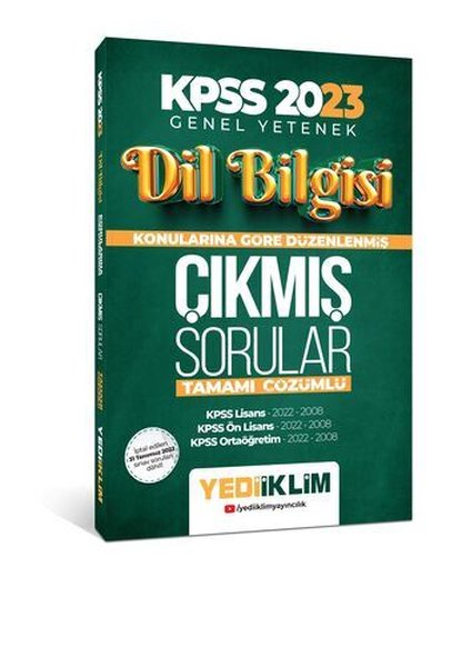 2023 KPSS Dil Bilgisi Konularına Göre Tamamı Çözümlü Çıkmış Sorular