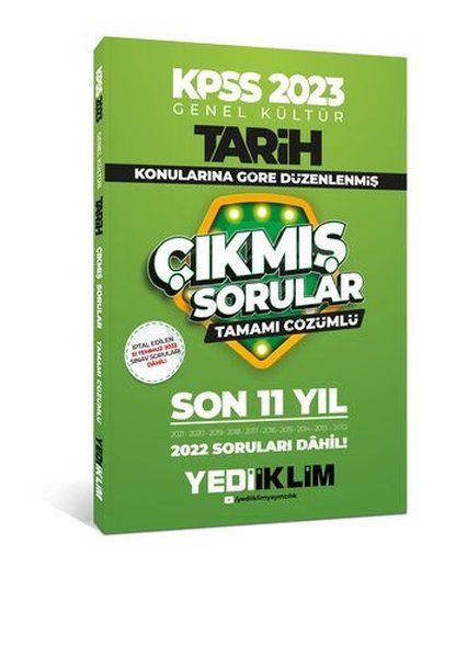 2023 KPSS Genel Kültür Tarih Konularına Göre Tamamı Çözümlü Son 11 Yıl Çıkmış Sorular