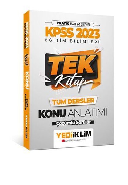 2023 KPSS Pratik Eğitim Serisi Eğitim Bilimleri Tek Kitap Konu Anlatımı