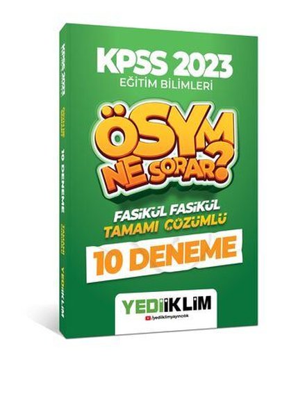 2023 KPSS Eğitim Bilimleri Ösym Ne Sorar Tamamı Çözümlü 10 Fasikül Deneme