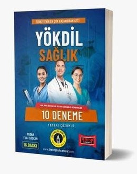 YÖKDİL Sağlık Tamamı Çözümlü 10 Deneme 16.Baskı