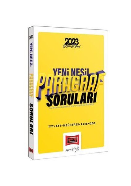 2023 TYT AYT MSÜ KPSS ALES DGS Yeni Nesil Paragraf Soruları