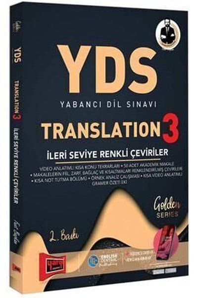 YDS Translation 3 İleri Seviye Renkli Çeviriler 2. Baskı