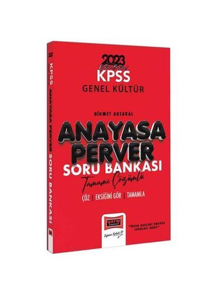 2023 KPSS Anayasaperver Tamamı Çözümlü Soru Bankası