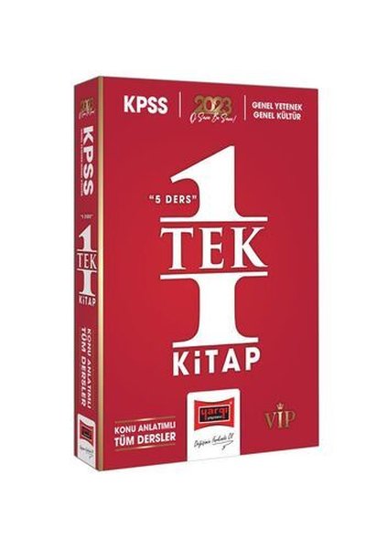 2023 KPSS GK-GY 5 Ders Tek Kitap Tüm Dersler Konu Anlatımı