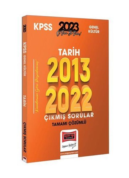 2023 KPSS Tarih Tamamı Çözümlü Çıkmış Sorular 2013-2022