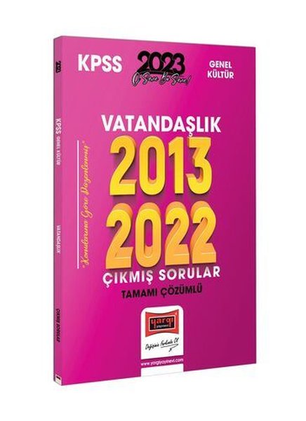 2023 KPSS Vatandaşlık Tamamı Çözümlü Çıkmış Sorular 2013-2022