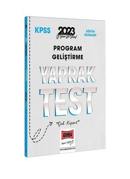 2023 KPSS Eğitim Bilimleri Program Geliştirme Yaprak Test