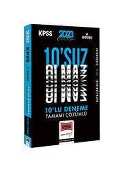 2023 KPSS A Grubu Tamamı Çözümlü 10'suz Olmaz 10 Deneme