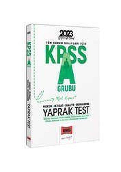 2023 KPSS A Grubu Tüm Dersler Yaprak Test